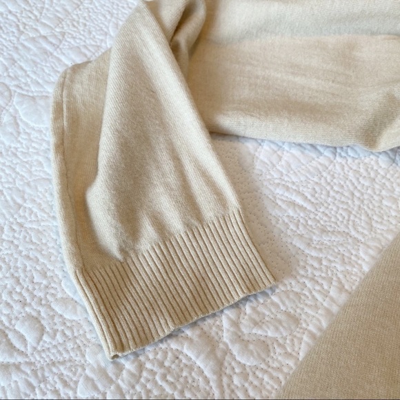 Sioni Lace Trim Ivory/Black Open Front Cardigan -S - Picture 9 of 11